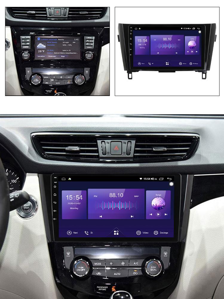 2Din For Nissan X-Trail T32 Qashqai 2013-2017 Android Car Stereo Radio Multimedia Video Player GPS Navigation 1+16GB
