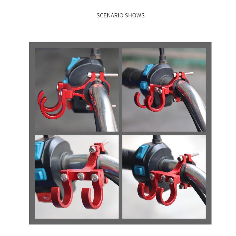 Крючки для электросамокатов Простая полка для велосипеда Вешалка для хранения труб Пряжка Крючки Крючки Портативная двойная металлическая стойка для шлема для электровелосипедов