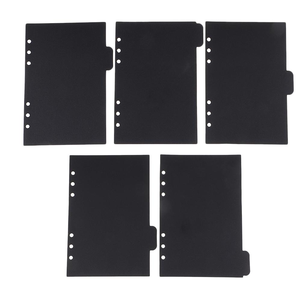 5 pieces of power tabett paper planner notebook divider index page with 6 holes