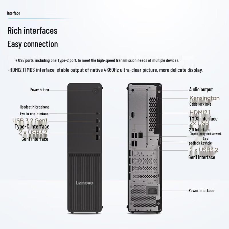 Lenovo Yangtian M4000q Business Desktop PC (CN version)