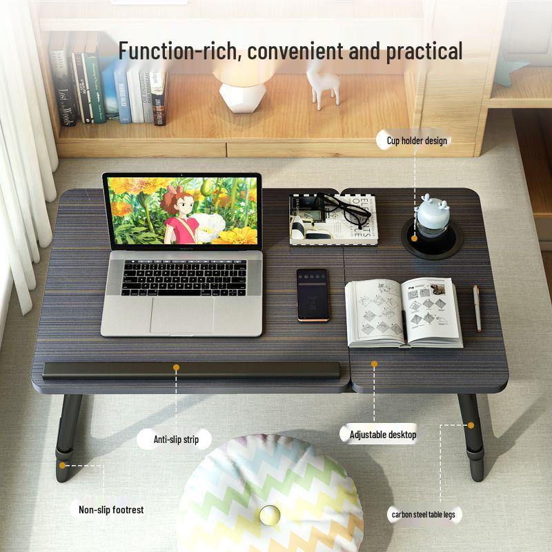 Регулируемый прикроватный столик, стол для ноутбука, учебный стол для общежития, простой стол для эркера.