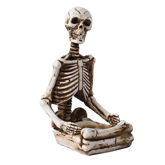 Подсвечник на Хэллоуин из смолы в виде скелета, руки, черепа, хребта, подсвечника, держателя для чайных свечей