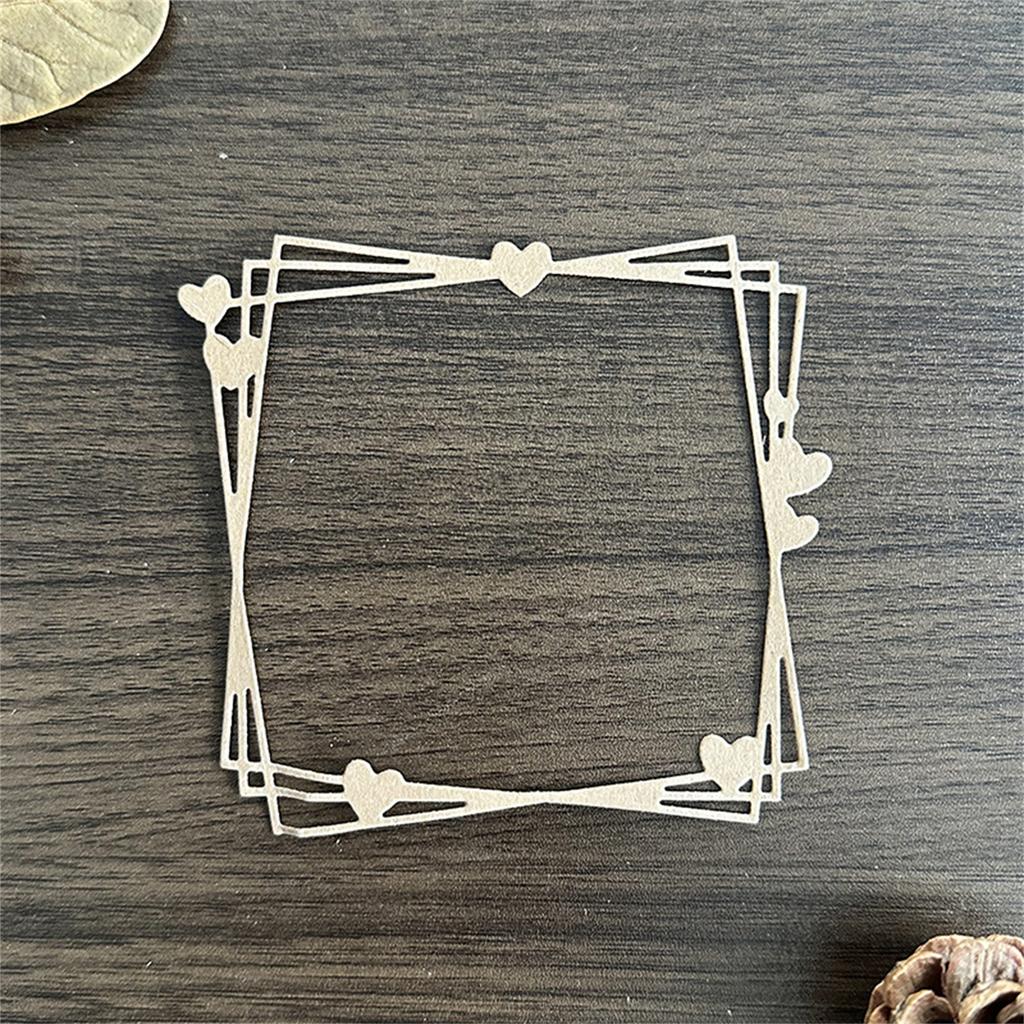 Metal Die Cuts Heart Frame Cutting Dies Embossing Stencils Molds for Scrapbooking Album Card Photo Journal Decorations