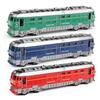 1:87 Simulated Alloy Train Locomotive Model Pull Back Vehicle Toy Sound Lights