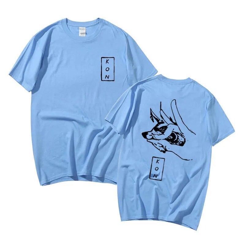 Японское аниме «Бензопила» унисекс Хаякава Аки Fox Devil Kon Футболка с принтом Унисекс Мягкие хлопковые футболки Унисекс Женская футболка Unisexga Уличная одежда