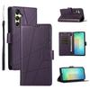DF-06 For Samsung Galaxy A36 5G Phone Case Line Imprint Leather Wallet Cover