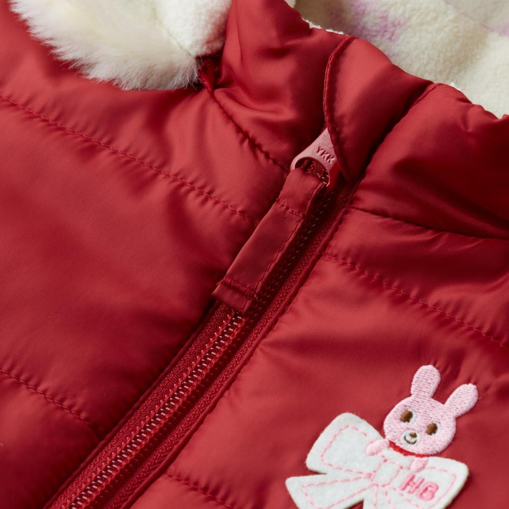 Miki House Hot Biscuits Baby Jumper for Boys and Wine Girls, Red, 80cm, 73-3706-387