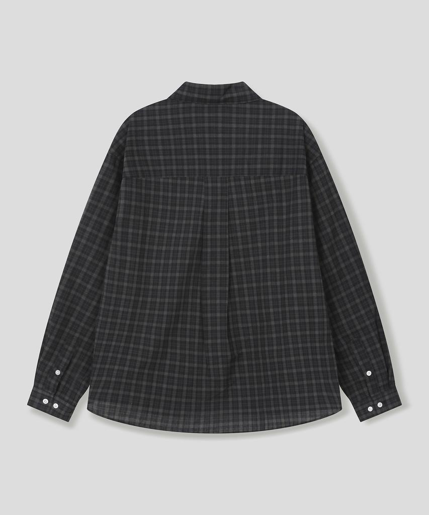 SLOW RECORD HOUSE Vintage Check Shirt_Black