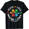 Autism Awareness Shirt for Teachers Spread Hope and Love Inspire and Empower Unisex Style Shirts for Women Printed T-shirts