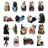 Mini Cat Model Spring Outing Version Birthday Gift Adorable Miniature Zakka Cat Figurine for Collection