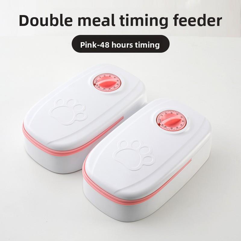 Dog Feeder Cat Automatic Feeding Water Bowl with Timer Pet Food Storage Dispenser Container Pets Puppy Kitten Accessories