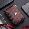 Car Carbon Fibre Patten Wallet Driver License Case Card Holder For BMW 50th Anniversary 1 3 5 7 series E83 F16 E70 BMW M M3 M5 dnsh52