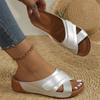 Fashion Women Wedge Sandals 2024 Summer Plus Size Casual Open Toe Sandals Vintage Anti-Slip Female Thick Bottom Slippers Sandalias Mujer