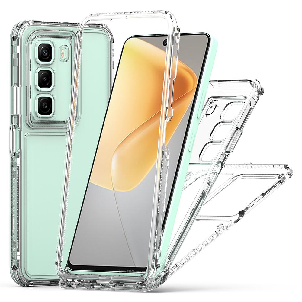 Для Infinix Hot 50 4G чехол антицарапающий акрил + TPU прозрачный чехол для телефона