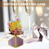 Pop Up Anniversary Card 16 18 20 40 50 60 Number Figure Greeting Card 3D Design Glitter Gift Giving Paper Box Birthday Card