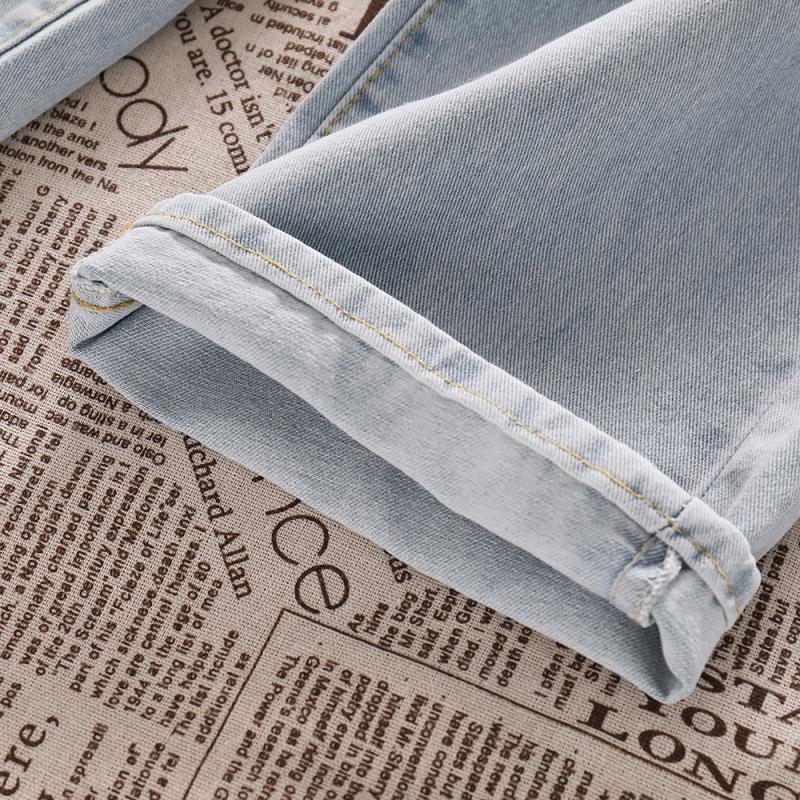 Светло-голубые джинсы, женские сексуальные бандажные корейские версии, джинсовые брюки в стиле ретро с высокой талией, широкие брюки, уличная одежда, мешковатые джинсы