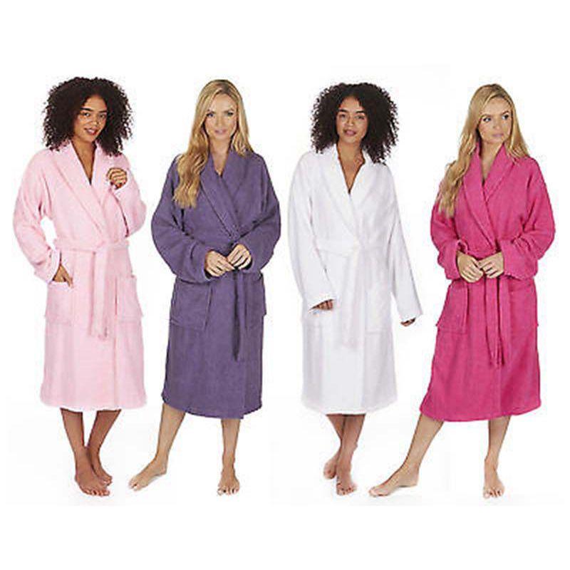 Elegant And Warm Bathrobe For Men And Women Cozy Flannel Winter Kimono