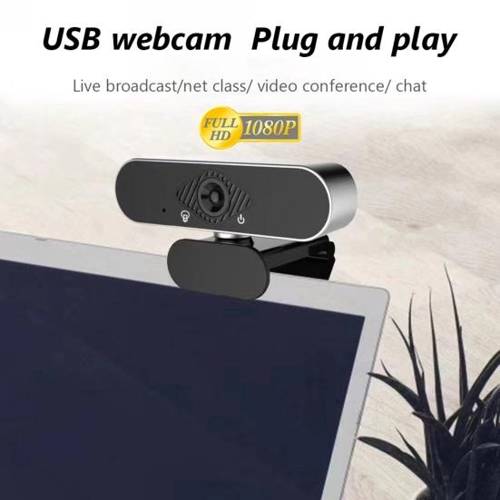 W10 1080P High Clarity USB Webcam Web Camera with Microphone for Desktop