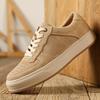 Мужская обувь на шнуровке Повседневная обувь для отдыха Мужская замшевая обувь для отдыха из коровьей кожи Дышащие удобные модные кроссовки для скейтбординга Мужская обувь