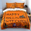 "Text, witch hats, broom." Bedding sets Duvet cover sets Duvet covers Pillowcases(1*Duvet Cover 2*Pillowcases without duvet insert)