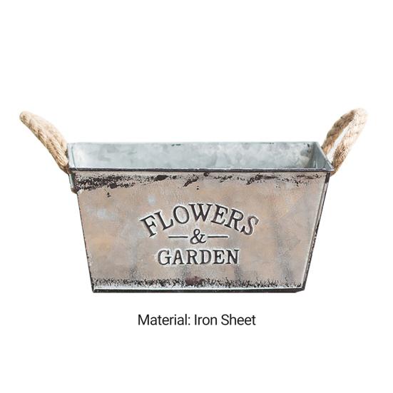 Цветочный горшок, не выцветающий, устойчивый к падению, антидеформированный горшок с ретро-печатью