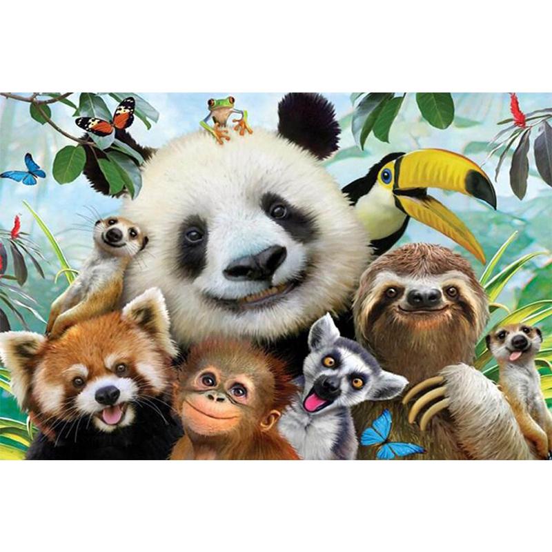 DIY Алмазная картина животное вышивка крестиком Мозаика Алмазная вышивка милая панда домашний декор