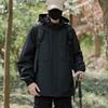 Jacket Hooded Jacket for Men Spring and Autumn New Trendy Outdoor Windproof and Waterproof Jacket Plus Fat Plus Size Top