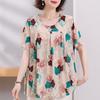 Plus Size 4XL-8XL Elegant Blouses for Women Tops Casual Loose Short Sleeve Female Shirt Summer Vintage Clothes