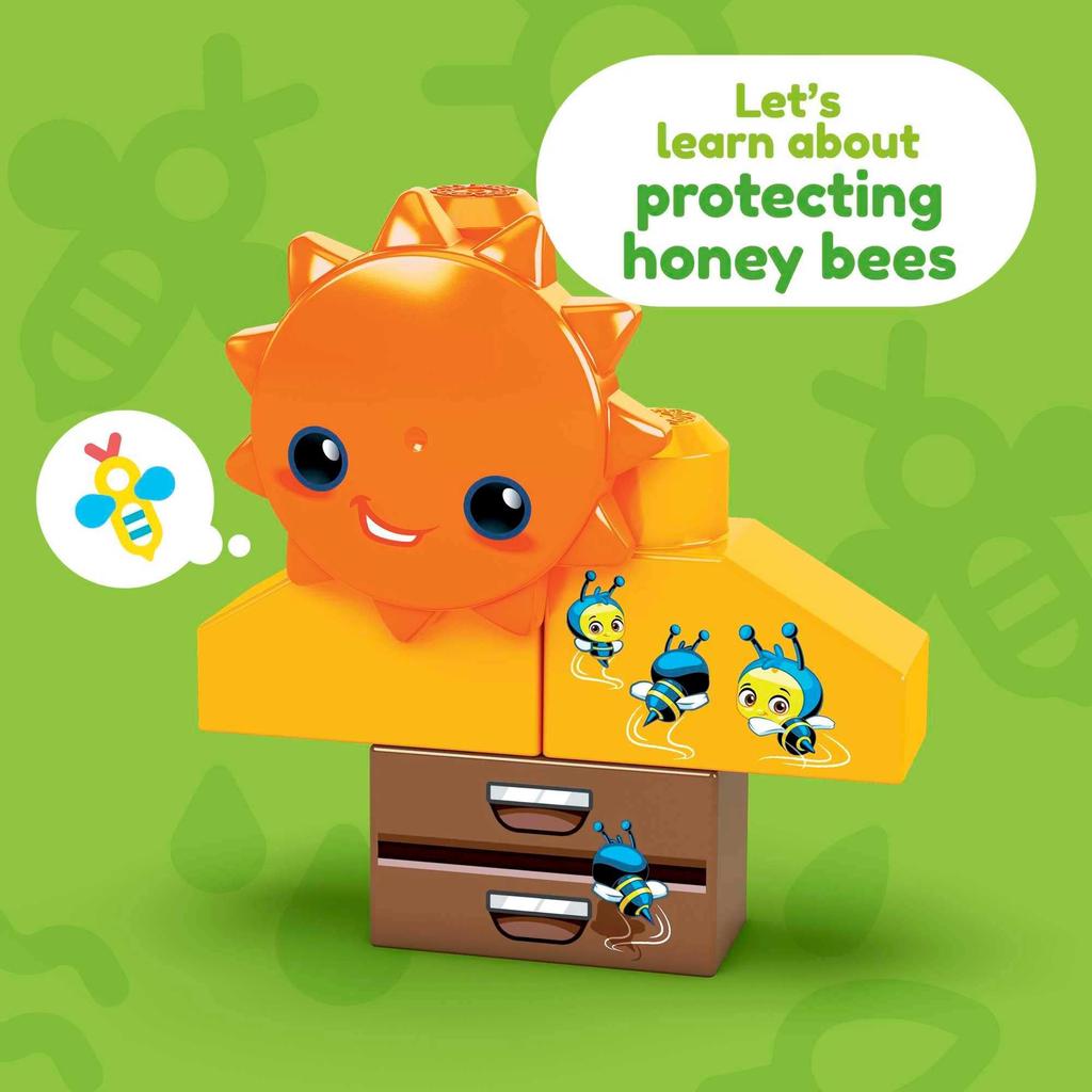 Mega Bloks Green Town Bee and Farm Tractor Set for ages 1 and HDL07 (51 pieces) up,