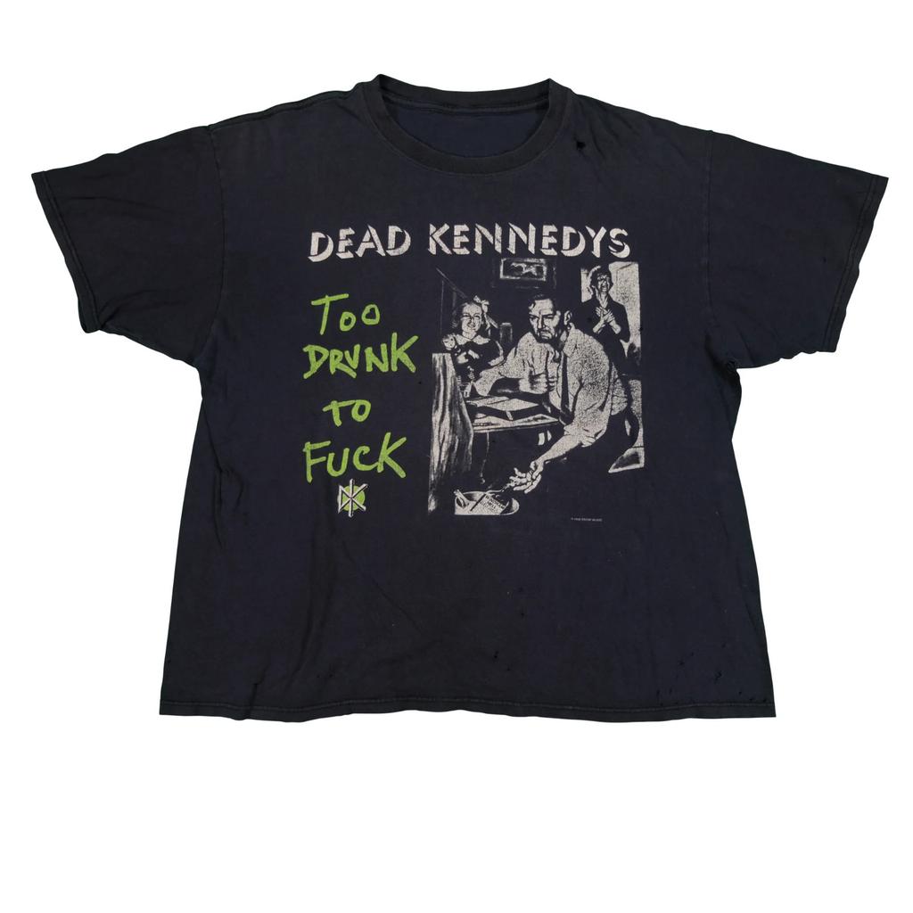 Hot Too Drunk to F@ck Dead Kennedys Theme TShirt Cotton All Size SA487