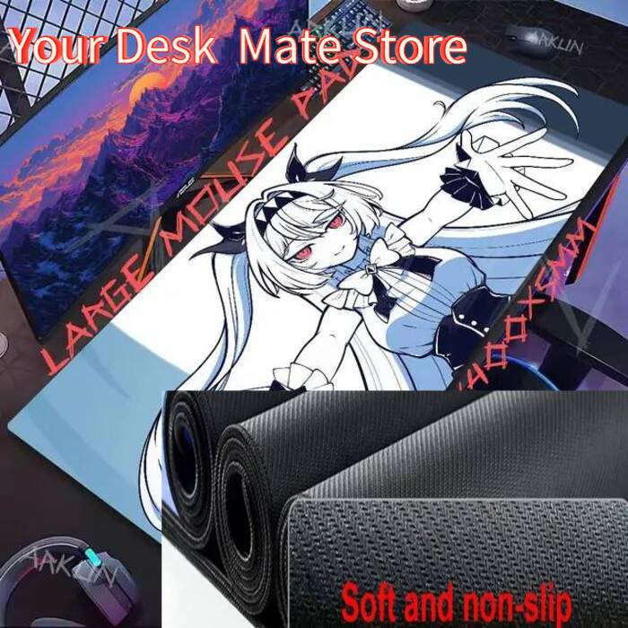 Large Fashion Cool Gaming The NOexistenceN of You AND Me Mouse Pad Game Computer Accessories Keyboard Company Gaming Laptop Desk