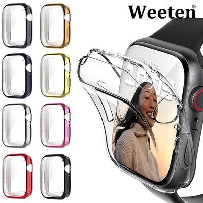 Чехол для Apple Watch Ultra/8/7/6/SE/5/4/3/2 42 мм 38 мм, мягкий чехол из ТПУ для защиты экрана для IWatch 4 44 мм 40 мм 49 мм