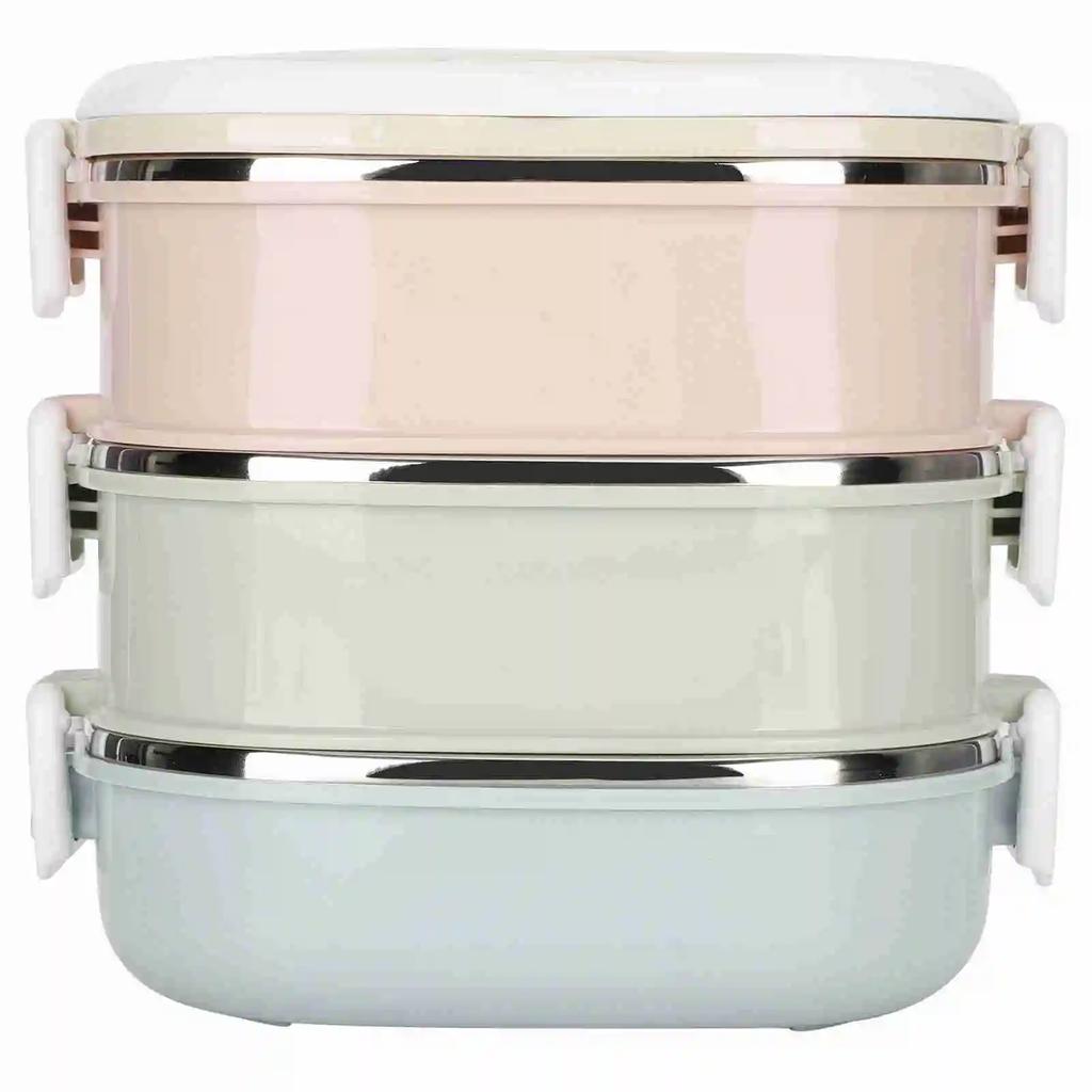 Изолированный ланч-бокс, портативный из нержавеющей стали, изолированный термоконтейнер для еды, для школьников и детей, для работы