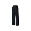 Breathable Solid Color Loose Mid Waist Casual Straight Leg Knitted Sports Pants Women Bottoms 162537309-2