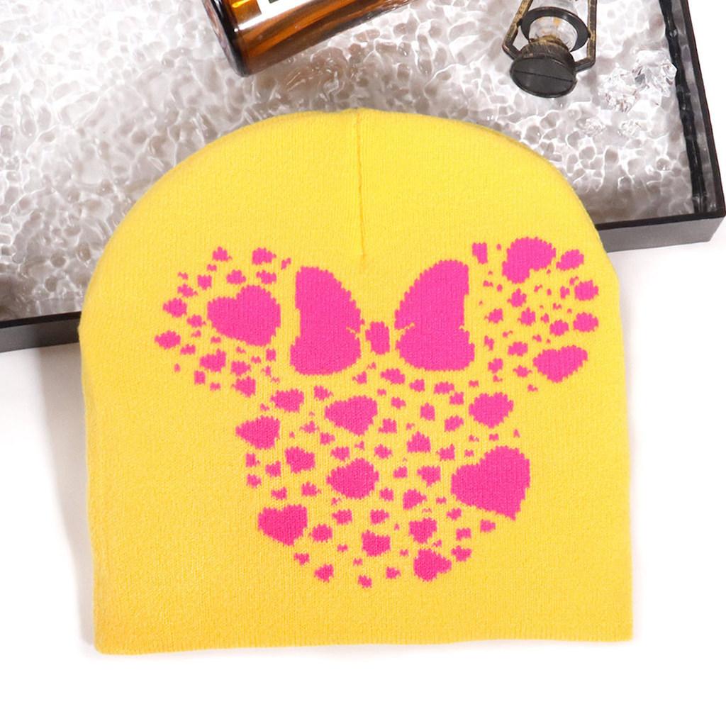 Mickey Mouse Knit Hat For Winter Warmth With Cozy Acrylic Fabric For Outdoor Activities