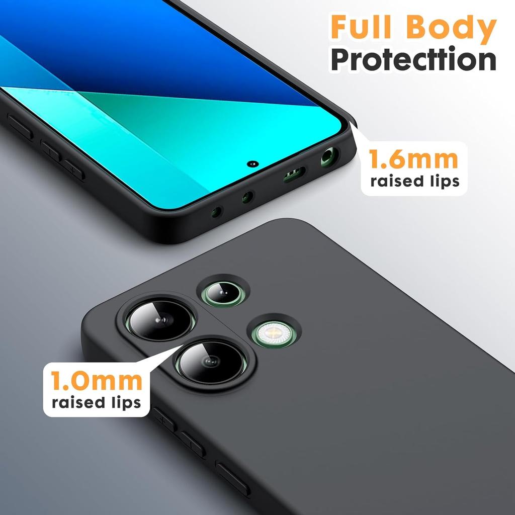 Luxury Liquid Silicone Case For RedMi Note 13 4g 5G Pro Plus + 13C RedMi13 Note13 Pro Soft Cover Case