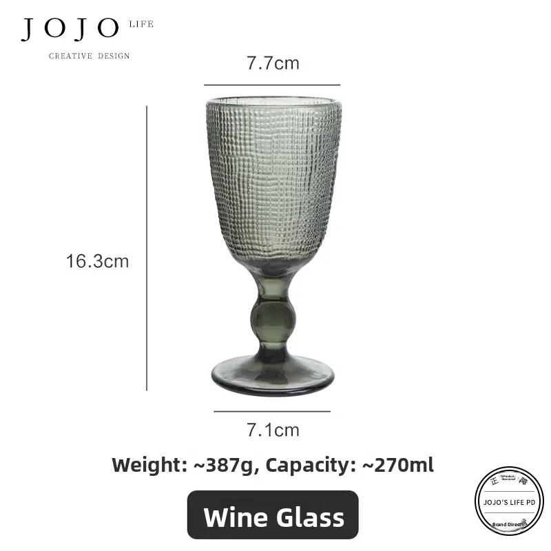 Exquisite Color Transparent Glass Wine Glasses for Home Use Premium Quality Wine Cups Nordic Style Pure Color Beverageware