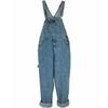 Men's Large-Size Denim Overalls Loose Straight-Leg Jumpsuit Versatile Wide-Leg Casual Suspender Jumpsuit