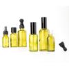 Green Glass Spray & Dropper Bottle Set for Essential Oils