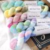 1 шт. 100 г Хлопковая бамбуковая пряжа для DIY ручного вязания Кружевная с градиентом цвета, окрашенная вручную, для вязания крючком свитеров, шалей, шарфов