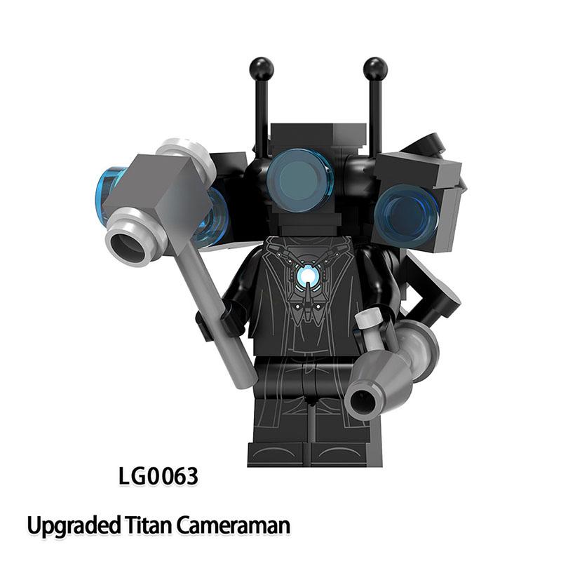 Скибиди Туалет Аниме Мультяшные Кубики Спикермен Телевизормен Оператор Экшн MOC Туалетмен против Монитора Конструктор Аудио