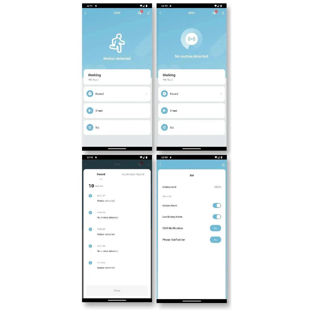 PIR Tuya Zigbee Wifi Датчик движения Инфракрасный детектор Датчик тревоги Работает с Smart Life Tuya Home Assistant Датчик присутствия