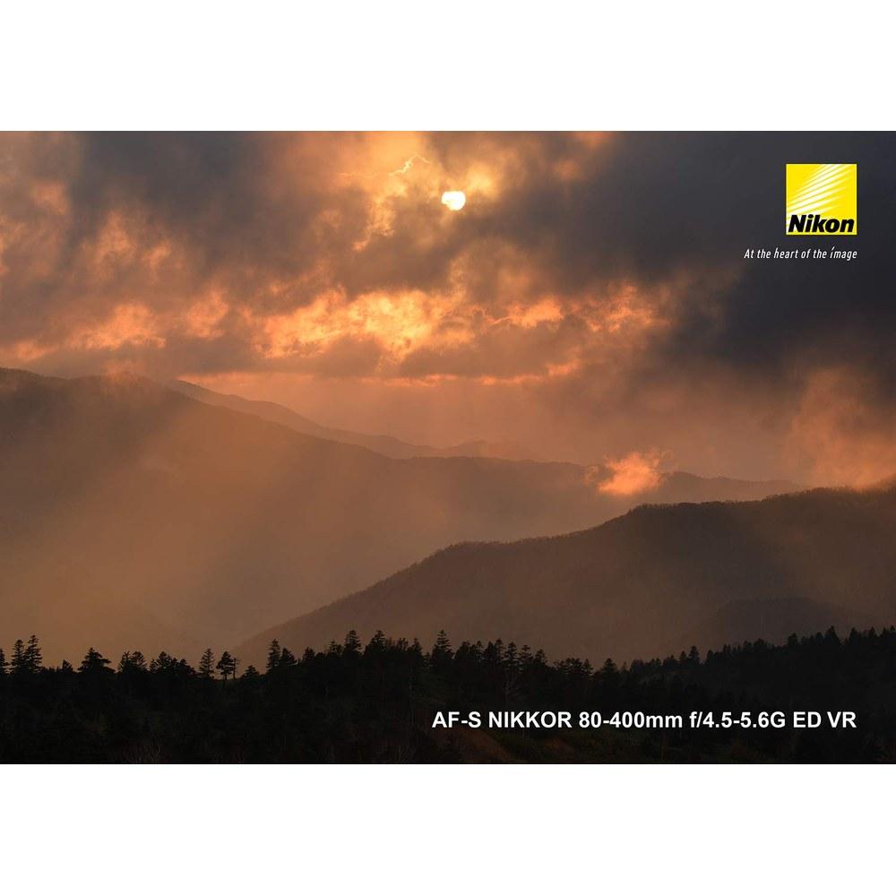 Nikon AF-S NIKKOR 80-400mm f/4.5-5.6G ED VR Телеобъектив с переменным фокусным расстоянием Совместим с полнокадровыми камерами