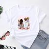 (Asian Size) Women Print Tee Top Family Love Trend 90s Style Mom Mother Fashion T Shirt Woman Female T Clothing Short Sleeve Graphic T-shirts