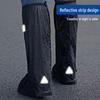 Rainproof High-Top Waterproof Overshoes, Non-Slip Sandproof Rain Boots for Outdoor Cycling, Snow and Rain Protection for Men and Women.
