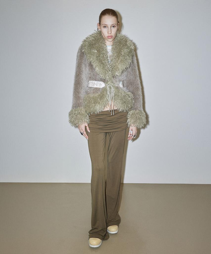SCULPTOR Jersey Lowrise Track Pants Khaki