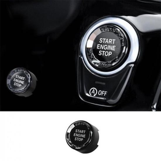 For BMW 5 Series G30 2018- Black Blue Engine Start Stop Button Cover Ring