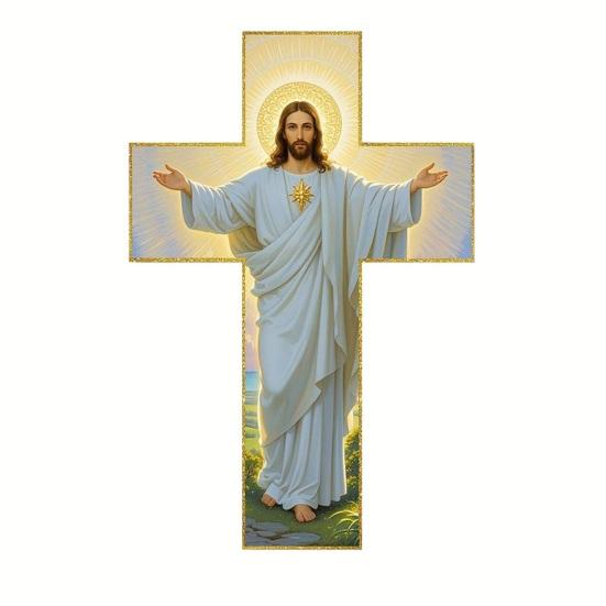 Иисус Христос Настенное украшение 2D Плоский акрил Савио Спальня Настенный подвес Христианское религиозное украшение