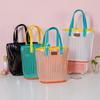 New Transparent Protable Large Capacity Jelly Bag Summer Beach Bag Handbag Shoulder Bag Shopping