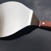 Stainless Steel Pizza Shovel Round Pizza Paddle With Wood Handle Steak Cake Lifter Transfer Tray Spatula Kitchen Utensils